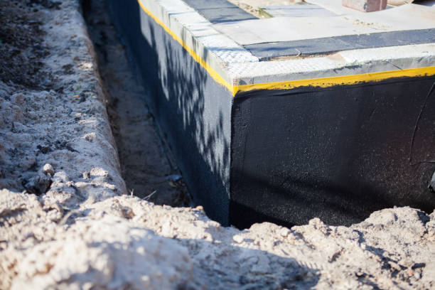 Residential Exterior Waterproofing installation at a Plover, WI home by SJ Waterproofing Pros